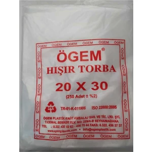 Elif Ambalaj Ögem Hışır Torba 20X30 250 Ad.