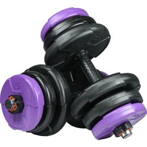 36 kg (2x 18KG) Dambıl Seti Mor Siyah