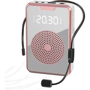 Romantic Night Mikrofon Kulaklıklı Öğretmenler Için Taşınabilir Ses Yükseltici, Şarj Edilebilir Hoparlör (Yurt Dışından)