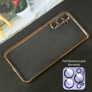 Galaxy A54 Kılıf 3D Kamera ve Lens Mercek Korumalı Ultra Lüks Razer Plating Case