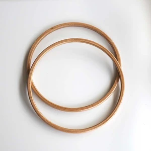 Şirin Kasnak Ahşap Çanta Sapı // Yuvarlak (12,5 cm 660-1)