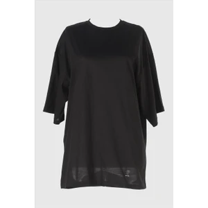 2096_Kısa Kollu Oversize Basic T-shirt