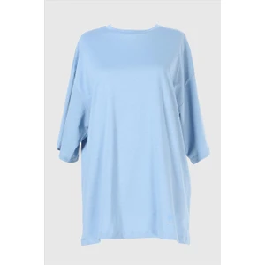 2096_Kısa Kollu Oversize Basic T-shirt