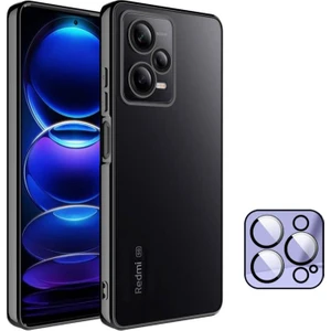 Redmi Note 12 5g Kılıf 3D Kamera ve Lens Korumalı Ultra Lüks Plating Razer Silicone Case