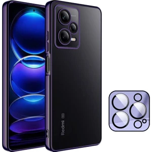 Redmi Note 12 5g Kılıf 3D Kamera ve Lens Korumalı Ultra Lüks Plating Razer Silicone Case