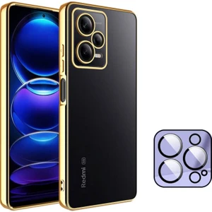 Redmi Note 12 5g Kılıf 3D Kamera ve Lens Korumalı Ultra Lüks Plating Razer Silicone Case