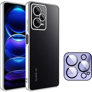 Redmi Note 12 5g Kılıf 3D Kamera ve Lens Korumalı Ultra Lüks Plating Razer Silicone Case
