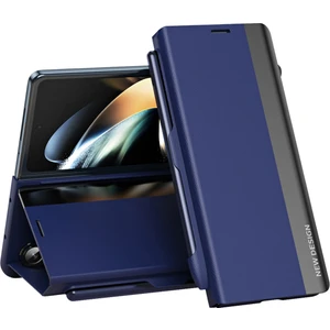 Samsung Galaxy Z Fold5 5g Şok Geçirmez Kasa Pu Deri+Pc Telefon Kapağı Kalemle (Yurt Dışından)