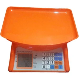 40 kg Kapasiteli Elektronik  Hesaplamalı Terazi Turuncu