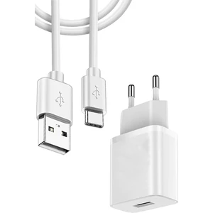 Samsung Oppo Xioami Lenova  Uyumlu Type-C Şarz Aleti Aktarım Kablosu ve Adaptör Hızlı Şarj Cihazı