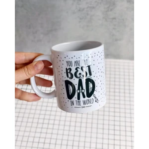 Dünyanın En İyi Babası Sensin Mesajlı Babaya Hediye Kupa Bardak