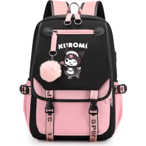 Kulomi Okul Çantası Ortaokul Kadın Kore Versiyonu Büyük Kapasiteli Rahat Hafif Sırt Çantası Ilkokul Öğrencileri Üçüncü Ila Altıncı Sınıf Sırt Çantası (Yurt Dışından)