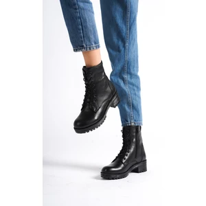 Deri Expres Deri Kadın Günlük Bot Bootie KCM-0035