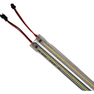 Dora Led 220 Volt 2835 Çubuk LED 30 cm Kasalı Dim Edilebilir Bar LED 220V Gün Işığı 3000-3200K-Şeffaf Cam