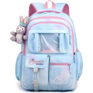 Love Home Tatlı Prenses Fan Kişilik Eğilim Moda Karikatür Ilköğretim Okulu Öğrenci Okul Çantası Kadın 1-3 Sınıf Çocuk Sırt Çantası (Yurt Dışından)
