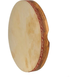 Bade Müzik Bendir Kılıflı 40CM Hayvan Derili Ceviz Kasnak Def