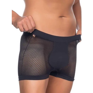Secret Moda  Emay Fileli Soft Yumuşak Özel Tasarım Erkek Boxer Siyah