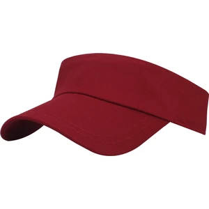 Uv Koruyucu Vizör Kasket Siperlik Tenis Şapka Koyu Kırmızı