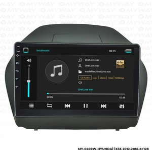 Hyundai İX35 Android 12 Multimedya Carplay 4gb RAM+64GB HDD Navigasyon Ekran