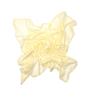 Naz Ipek Kenarları Oyalı %100 Pamuklu Yazma 100X100CM Eşarp