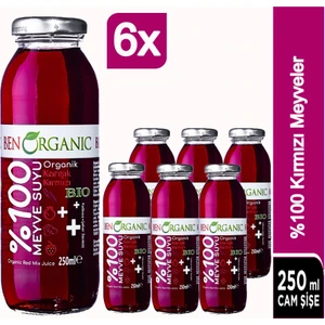 Ben Organic Kırmızı Meyveler Suyu 6 x 250 ml