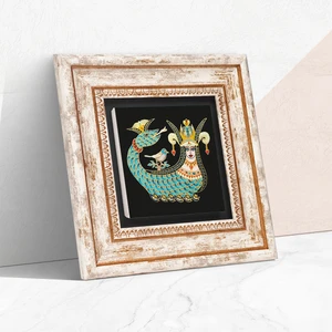 Şahmeran Taş Duvar Tablosu Çerçeveli Duvar Dekoru Wall Art T1-08