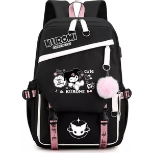 Kuromi Melody Çevre Birimi Büyük Kapasiteli Okul Sırt Çantası (Yurt Dışından)