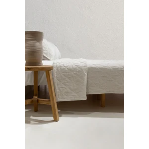 Stella Krem Çift Kişilik Baklava Desenli Yatak Örtüsü 230x250 2 Yastık 50x70 5028