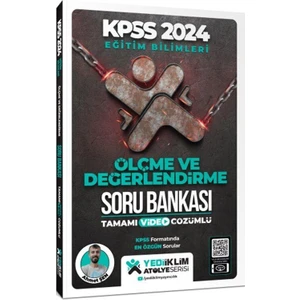 Yediiklim Yayınları 2024 KPSS Eğitim Bilimleri Atölye Serisi Ölçme ve Değerlendirme Tamamı Video Çözümlü Soru Bankası