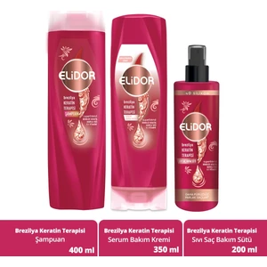 Brezilya Keratin Terapisi Saç Bakım Serisi 3'Lü Set