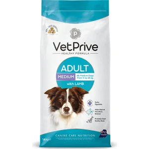 Vet Prive Orta ve Iri Irk Yetişkin Köpek Maması Kuzu Etli 14 kg