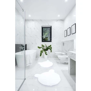 Balat Halı Sevimli Ayı Banyo Paspası 2 ' Li 2'li Banyo Halısı 50X50 ve 75X75