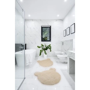 Balat Halı Sevimli Ayı Banyo Paspası 2 ' Li 2'li Banyo Halısı 50X50 ve 75X75