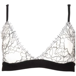Athena Siyah Beyaz Dantelli Bralet