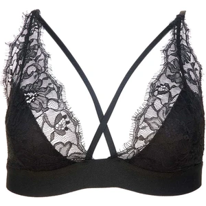Siyah Daisy Fides Dantelli Bralet