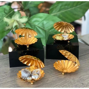 Pembeli Home 6 Adet Gold İstiridye Lokumluk 7 x 7 x 9 cm