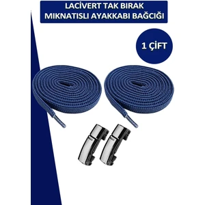 Elastik Akıllı Kilitli Mıknatıslı Metal Tak Bırak Spor Ayakkabı Bağcığı 100 cm