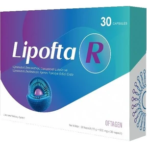 Lıpofta R 30 Kapsül Lipozomal Resveratrol, Lipozomal Lutein ve Lipozomal Zeaksantin Içeren Takviye Edici Gıda