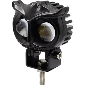 Beyaz Sarı LED Baykuş Off Road, Motosiklet Sis Farı Çalışma Lambası 12-24V 50W