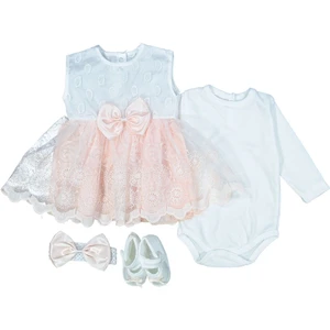 109105 Kız Bebek Klasik Pudra Mevlütlük Takım (0-12 Ay)