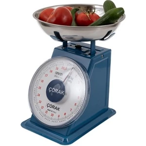 20 kg Kapasiteli Mekanik Terazi 100 gr Hassasiyetle Çukur Kefe Tasarımı