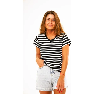 Çizgili Kadın T-Shirt