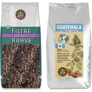Kahve Dünyası Filtre ve Yöresel Guatemala Filtre Kahve Çekirdek 2 x 1000 gr