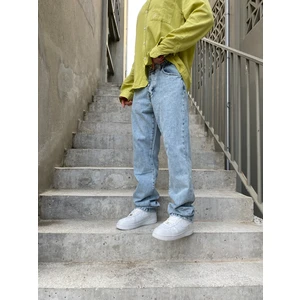 Baggy Buz Mavisi Pantolon