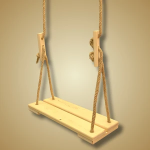 Ida Wooden Doğal Ahşap Ev ve Bahçe Tipi Halatlı Salıncak