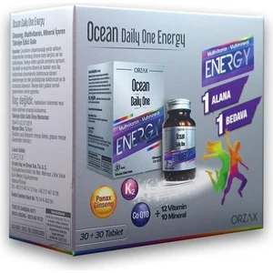 Ocean Daily One Energy 30 Tablet 1 Alana 1  Takviye Edici Gıda