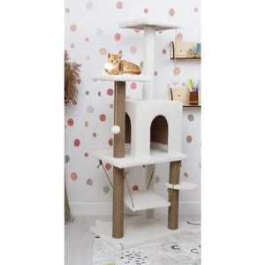 Y-01 Salıncaklı Yuvalı Lüx Kedi Tırmalama Oyun Evi