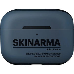 Airpods Pro 2 Uyumlu Kılıf Skinarma Pu Deri Tasarım Spunk Kılıf Mavi