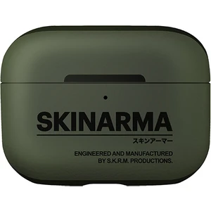 Airpods Pro 2 Uyumlu Kılıf Skinarma Pu Deri Tasarım Spunk Kılıf Koyu Yeşil