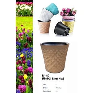 Sümbül Çiçek Saksı No: 3 -- ( 2 Lt )